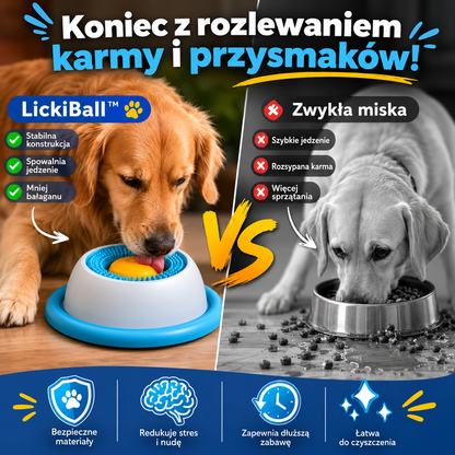🐾 LickiBall - Interaktywna Miska do Lizania dla Psów i Kotów